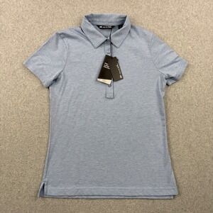 Travis Mathew Polo Shirt Women Small Blue She Fancy 2.0 Short Sleeve Golf Tennis